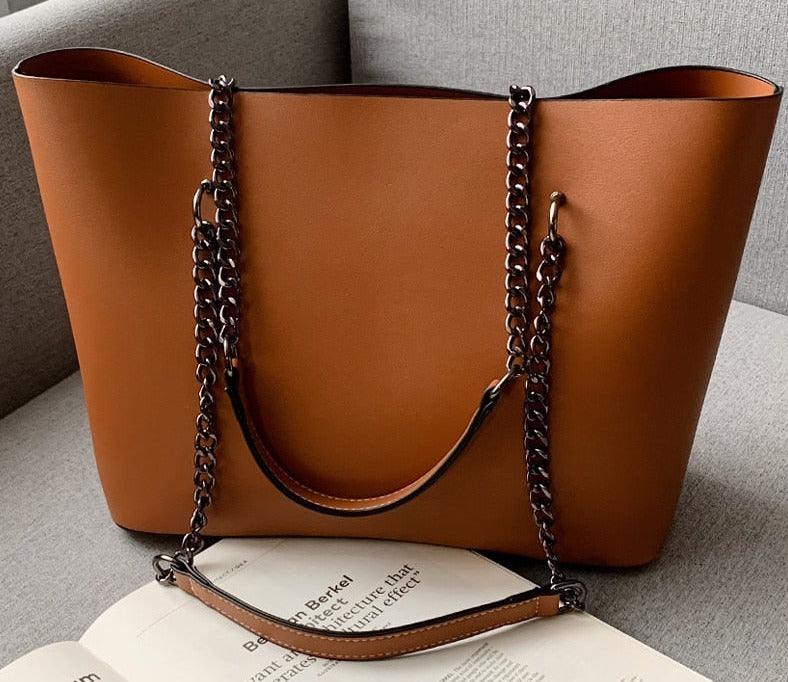 Sac cabas avec bandoulière en chaîne - EMAKUJITIA