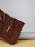 Sac cabas cuir vintage femme | Élégance & grande capacité