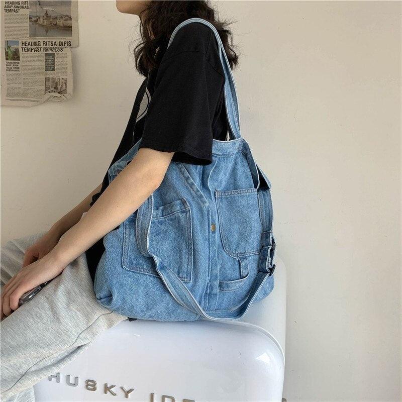 Sac cabas en Denim - EMAKUJITIA