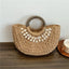 Bolso de paja tejida para el verano