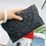 Sac Cabas Femme en Paille Tressée Style Bohème Chic