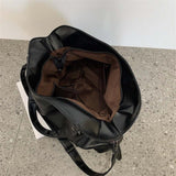 Grand sac cabas avec fermeture éclaire en cuir PU - EMAKUJITIA