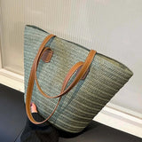 Sac cabas pour femme en paille tressée – Allure bohème chic