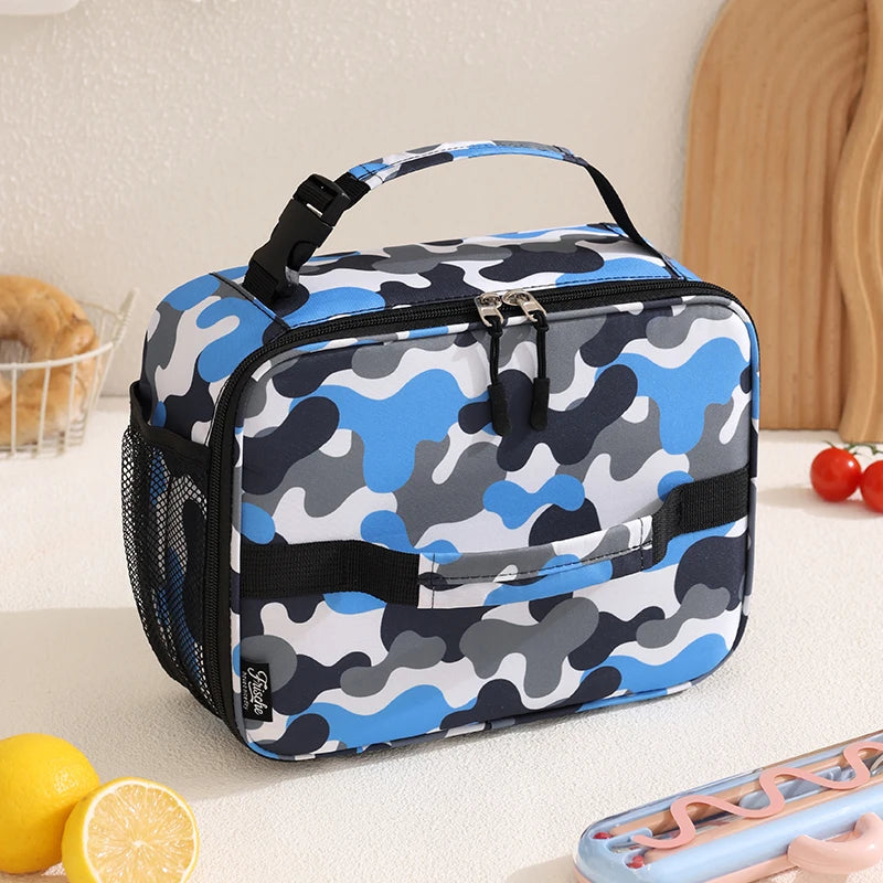 Sac isotherme repas enfant imperméable motif arc-en-ciel