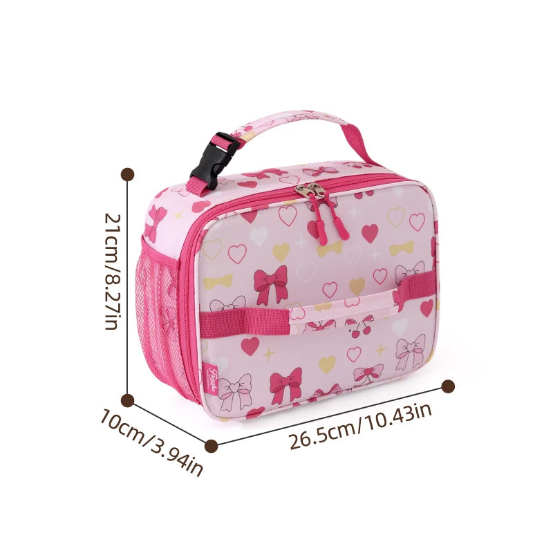 Sac isotherme repas enfant imperméable motif arc-en-ciel