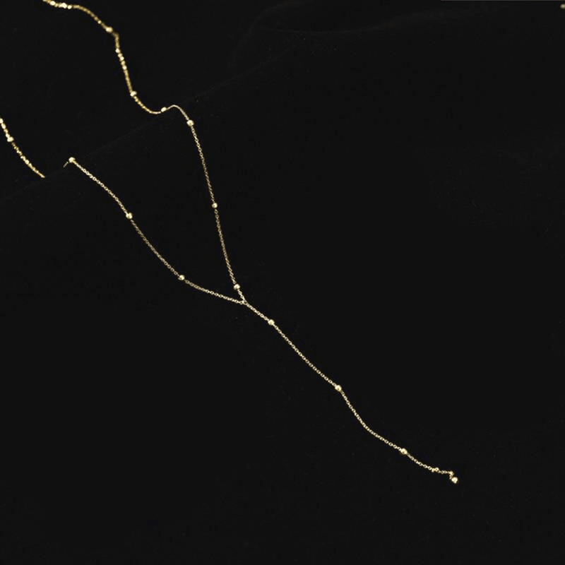 Sautoir fin avec pendentif en perle - EMAKUJITIA