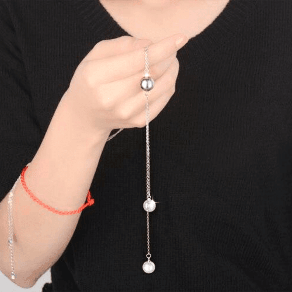 Sautoir fin avec pendentif en perle - EMAKUJITIA