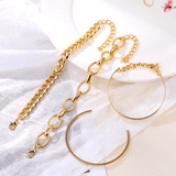 Set de bracelets en acier inoxydable pour femme - EMAKUJITIA