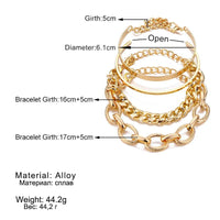 Set de bracelets en acier inoxydable pour femme - EMAKUJITIA