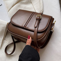 Chic faux leather shoulder bag